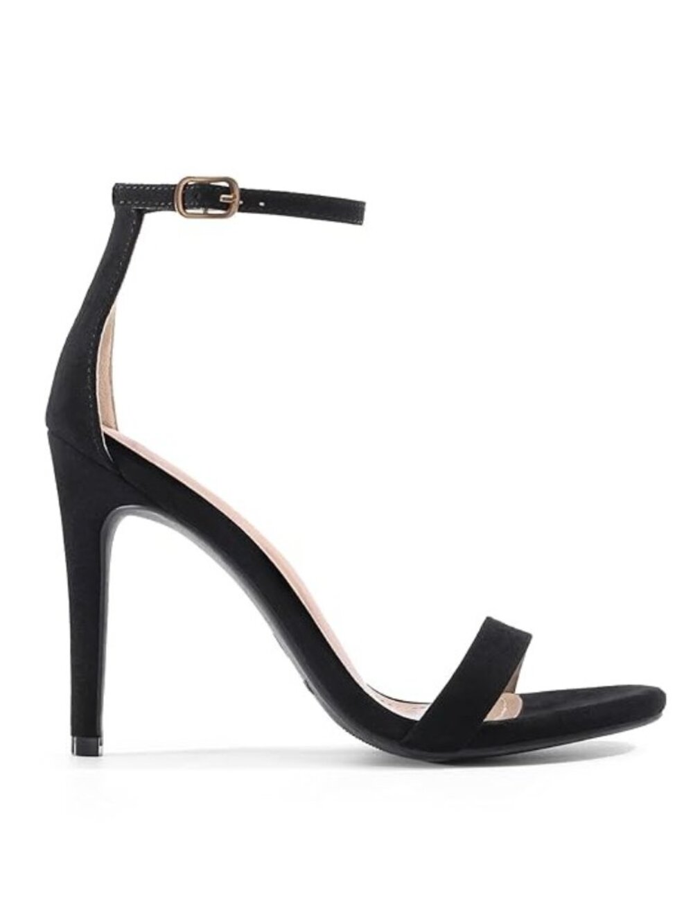 Dream Pairs High Heel Sandals Size 9 Black Open Toe Ankle Strap Women's - Picture 7 of 7
